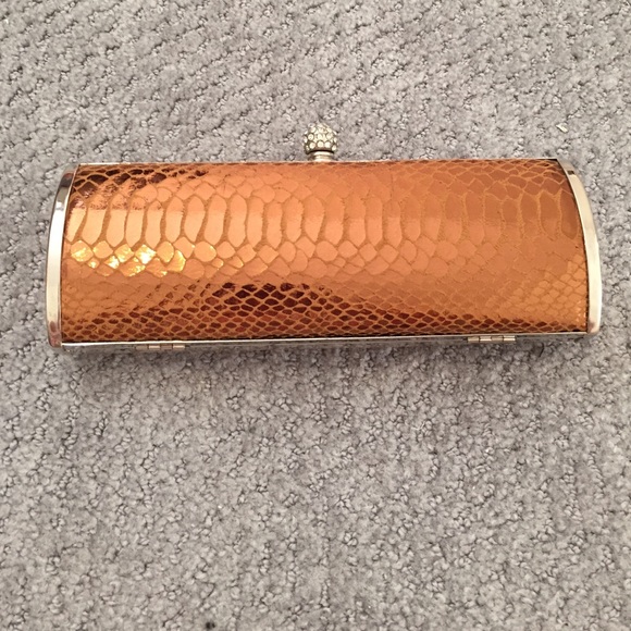 Expressions NYC Handbags - Bronze clutch